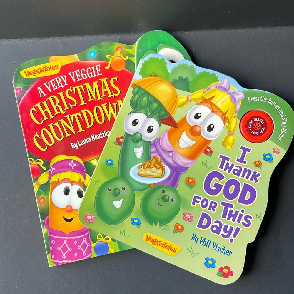 2 Veggie Tales board books